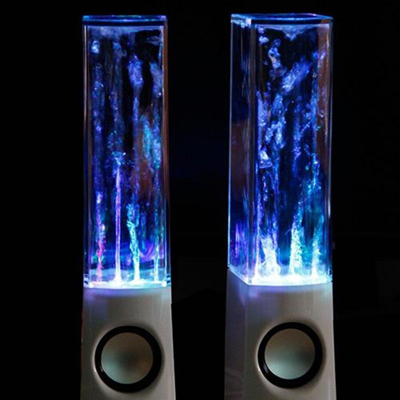 نافورة مياه راقصة مزودة بمكبر صوت وإضاءة LED، مثالية للحفلات العائلية
