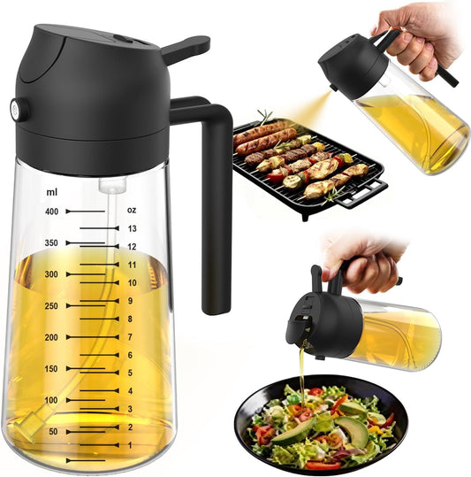 Olive Oil and Vinegar Spray air Fryer Accessories Barbecue Salad Baking Cooking Oil Distributor Glass Olive Oil Sprayer